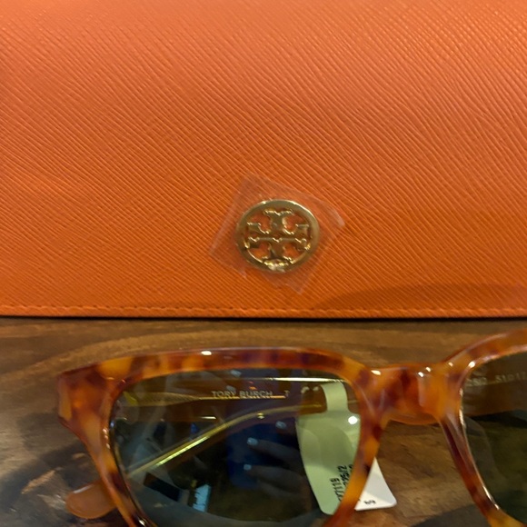 Tory Burch Tortoise Sunglasses with Green Lenses